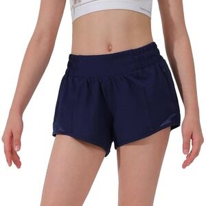 Girls' Lightweight‎ Athletic Shorts: Active Sportswear with Zip Pocket Navy XS